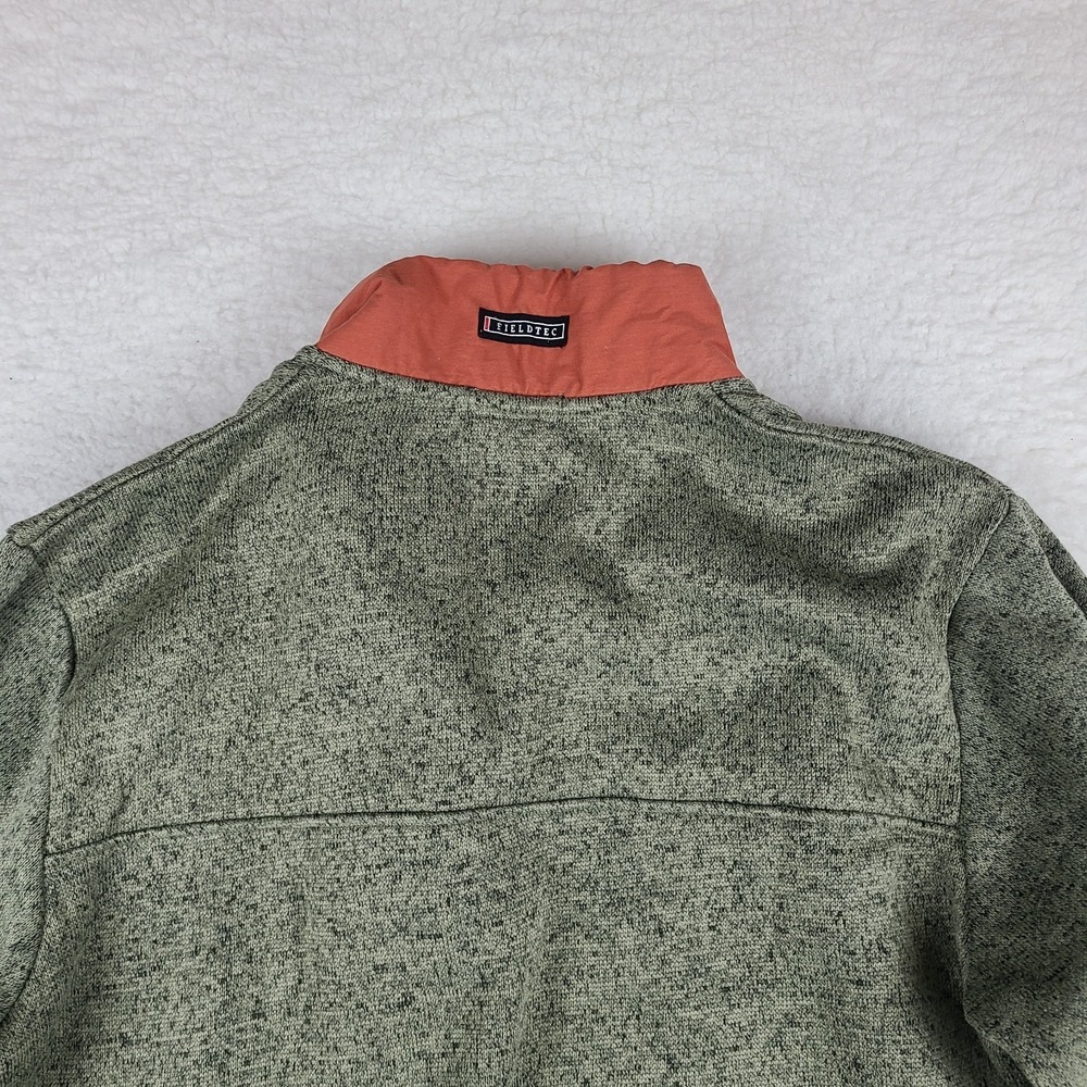 Southern Marsh Sweater Mens Large Olive Green FieldTec Fleece Quarter Button - Picture 8 of 11